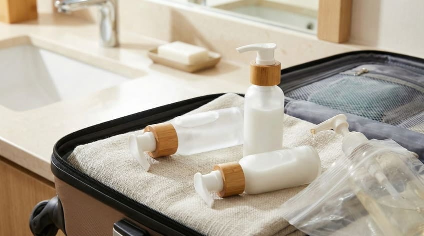 travel without leaking lotion
