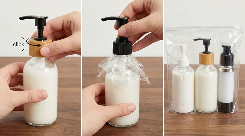 stop pump bottle leaking