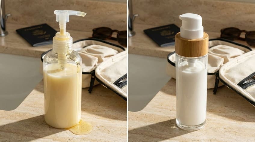 pump vs airless pump travel