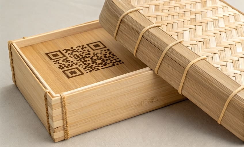 smart bamboo cosmetic packaging