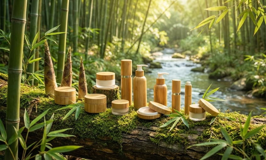 bamboo cosmetic packaging eco-friendly