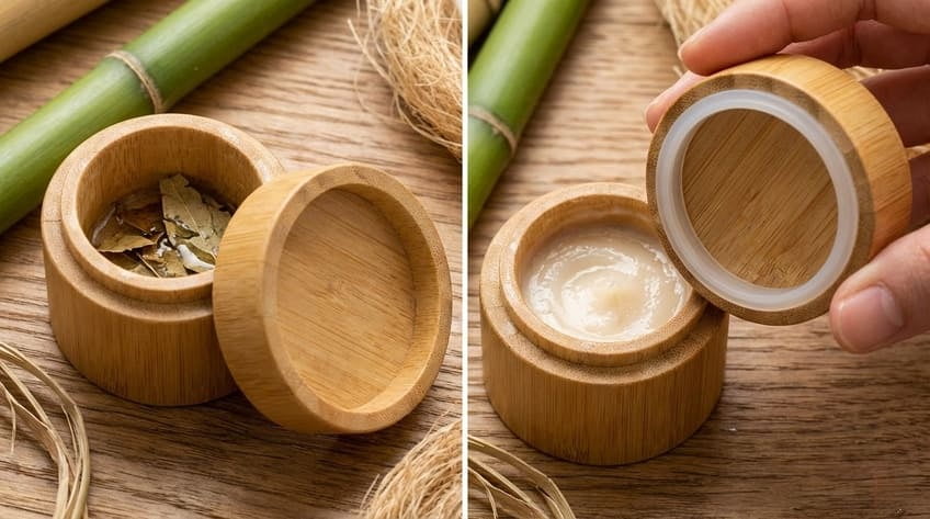 airtight bamboo jar design