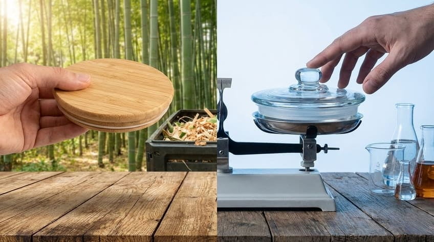 bamboo vs glass cream jar lids