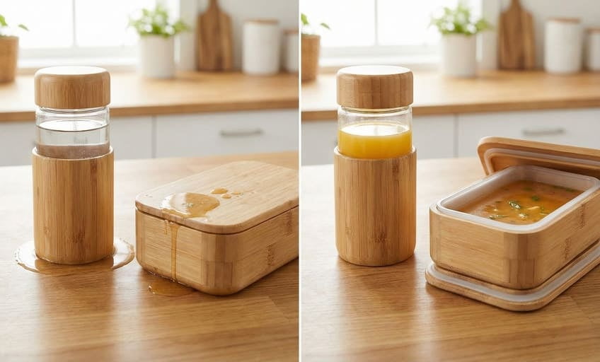 bamboo container water test