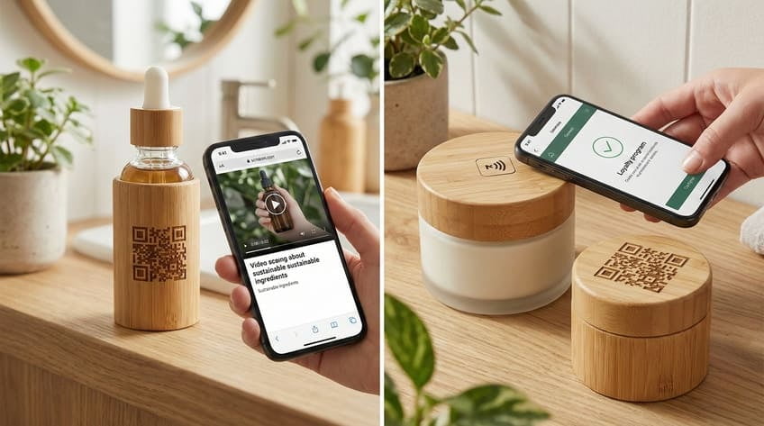 smart packaging skincare qr nfc