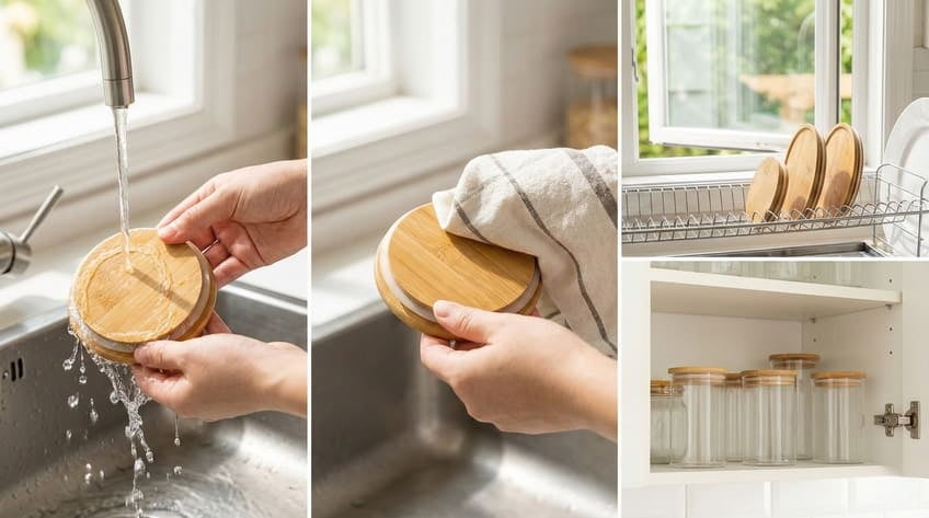 preventing mold bamboo lids