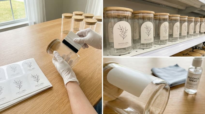 how to label glass jars