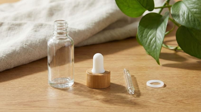 completed dropper bottle parts