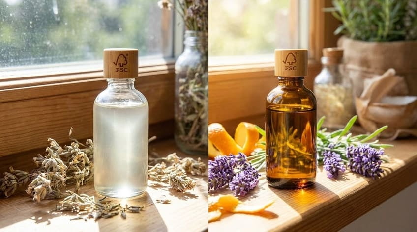 why oils in dark glass