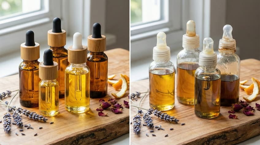 glass bottle better for essential oils