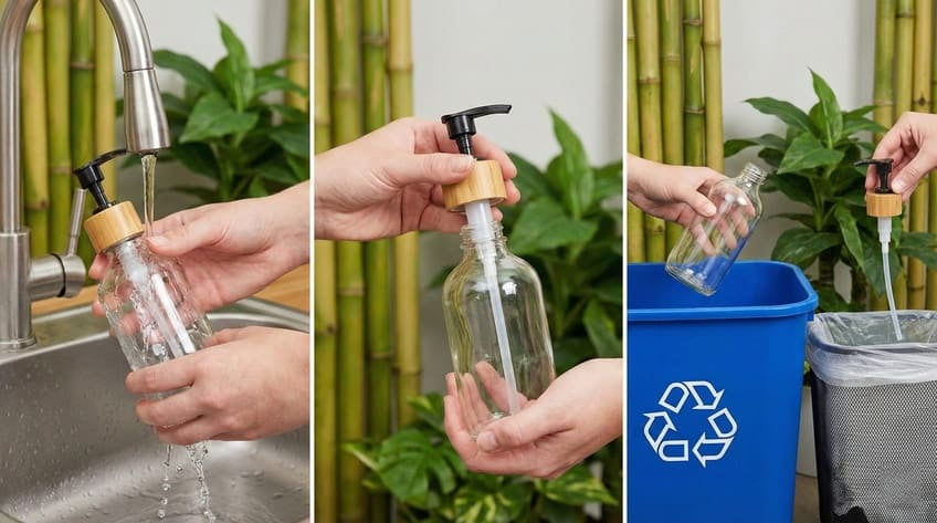 recycle lotion bottles with pumps