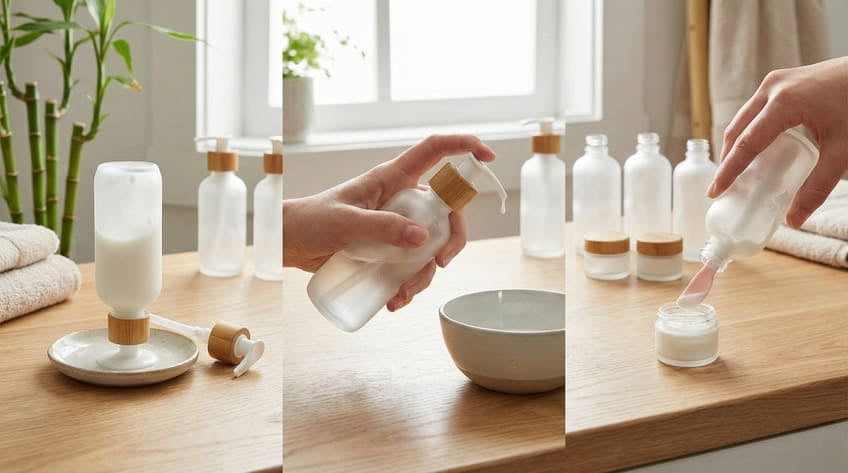 how to recycle old lotion bottles