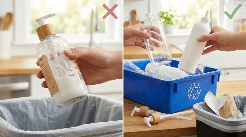 what to do with empty lotion bottles