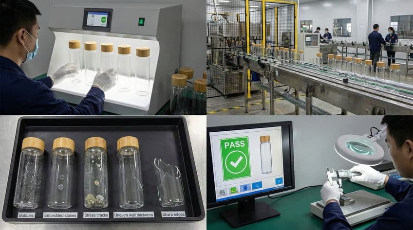 glass bottle defects