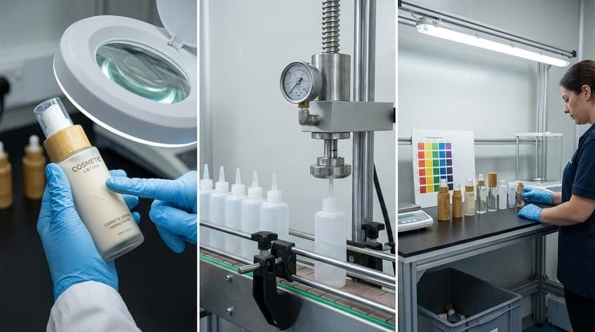 quality control cosmetic packaging