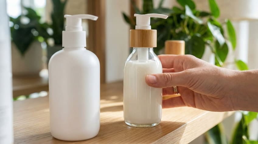 lotion bottle influence perception