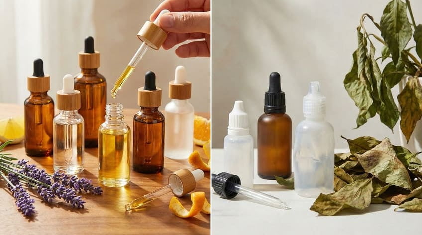 essential oils plastic bottles