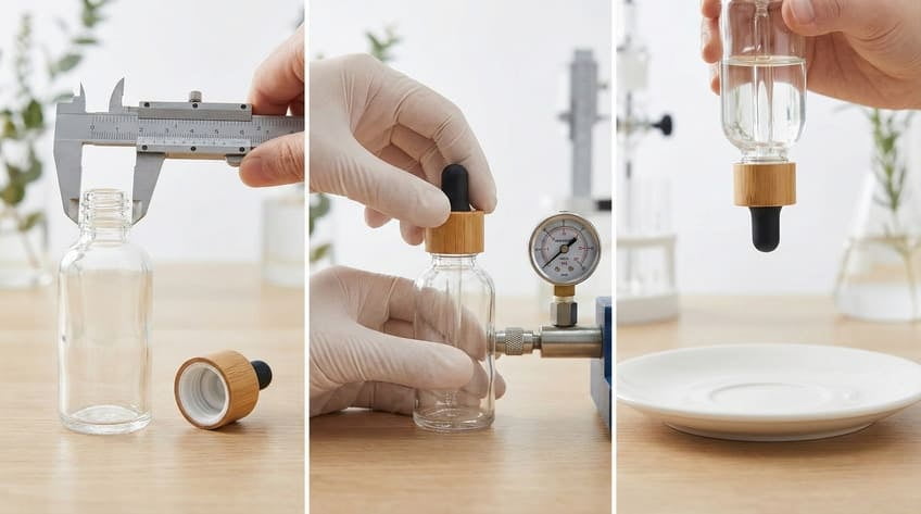 prevent dropper bottle leaking