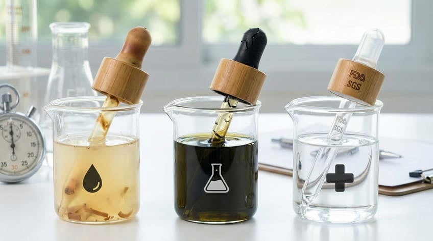 dropper bulb materials chemical resistance