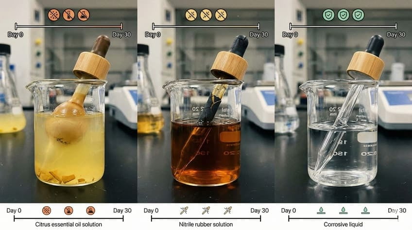 natural rubber vs nitrile vs silicone bulb