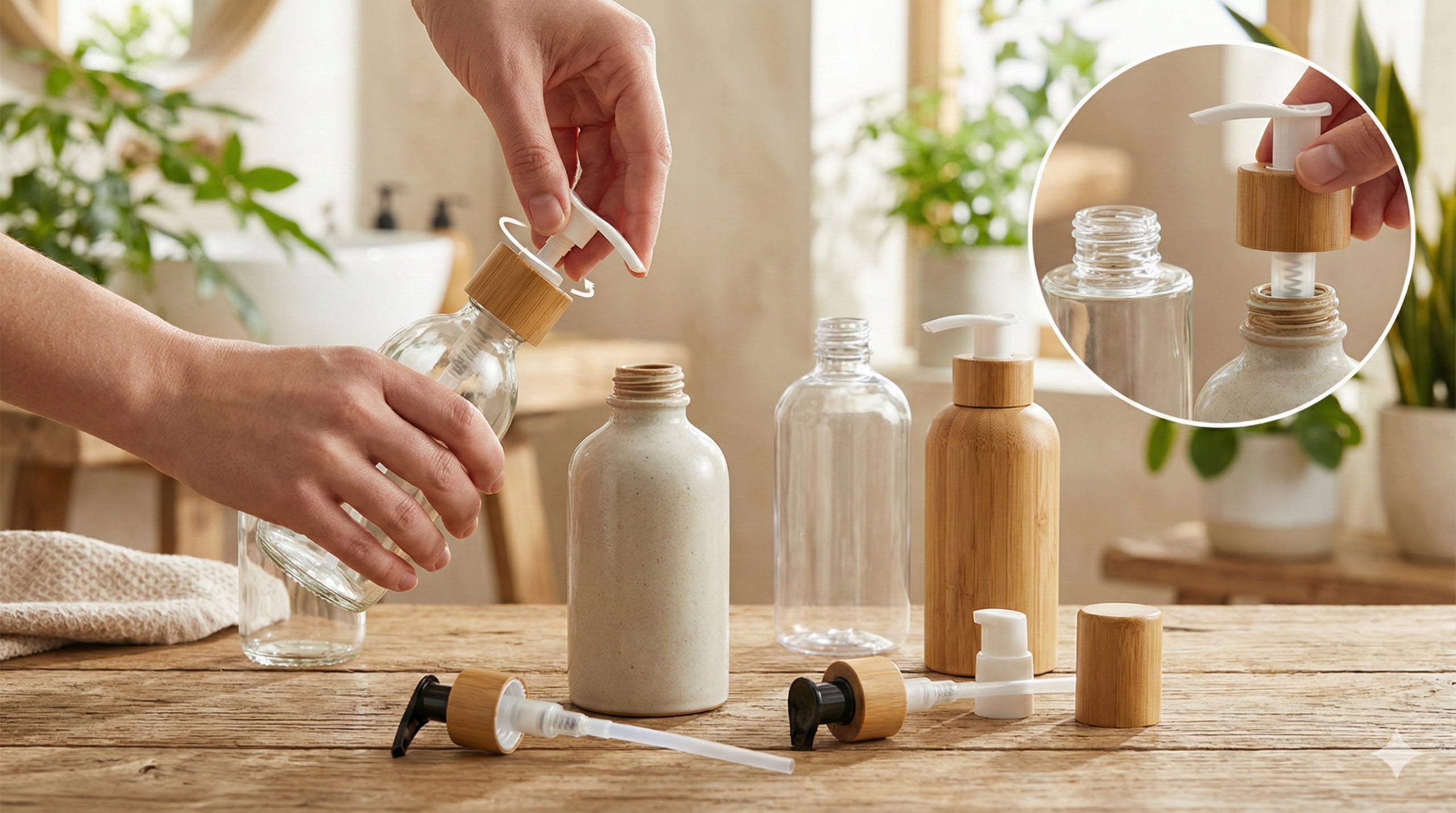 reuse pump from another bottle