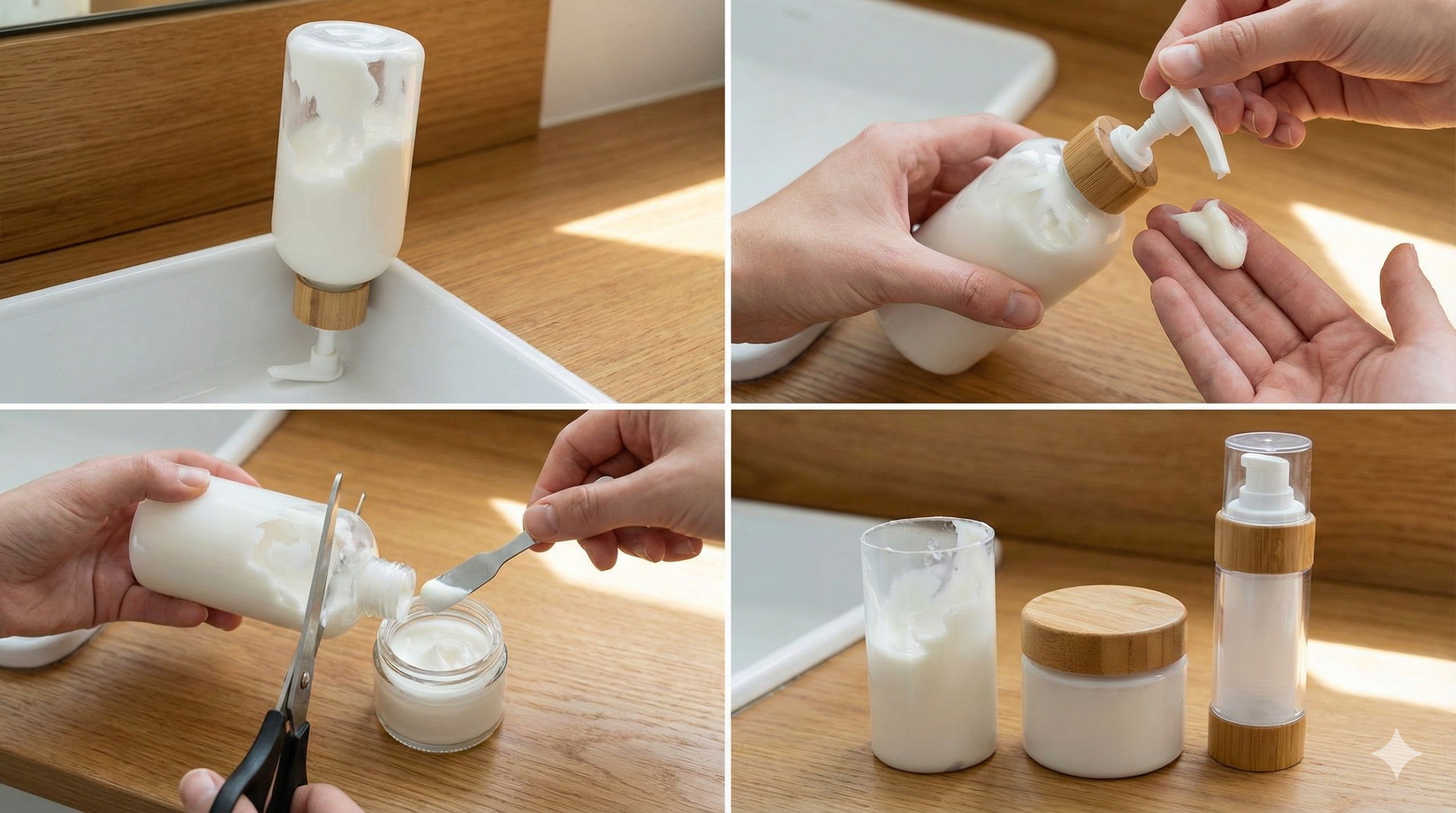 get lotion out plastic bottle