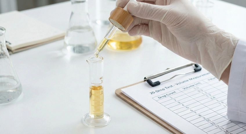 testing serum dosage dropper bottle