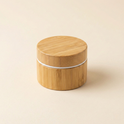 Bamboo Cream Jar