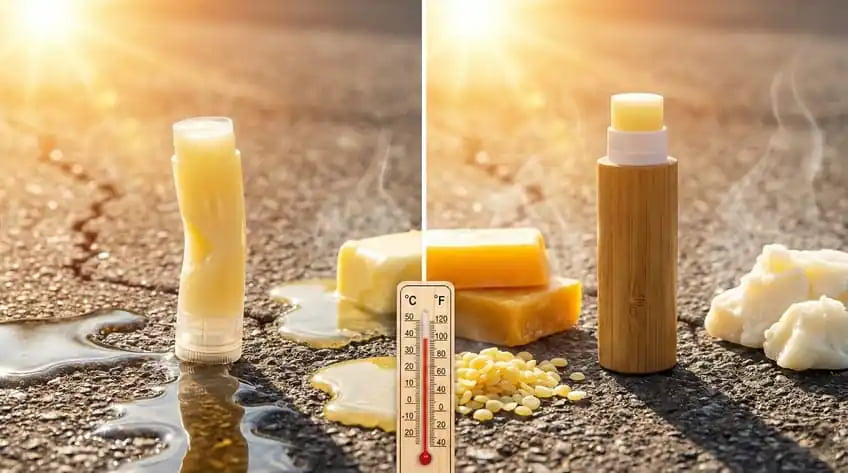 why does lip balm melt
