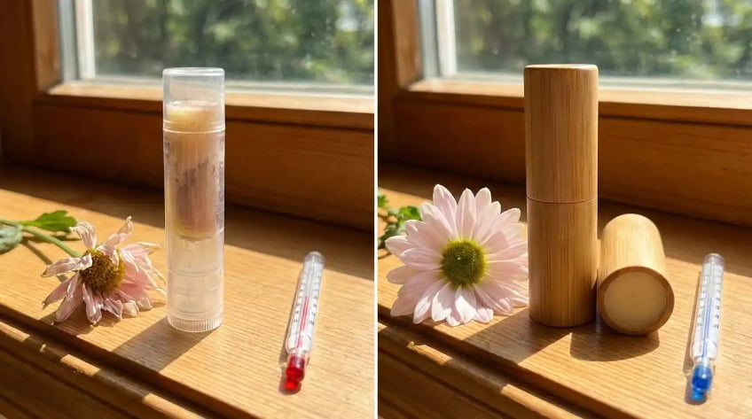 sunlight effect on lip balm