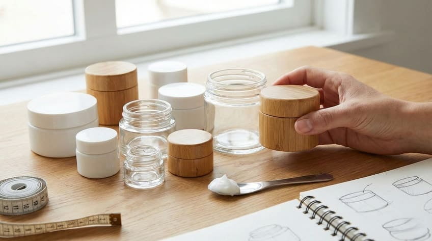 choose right size cosmetic jar