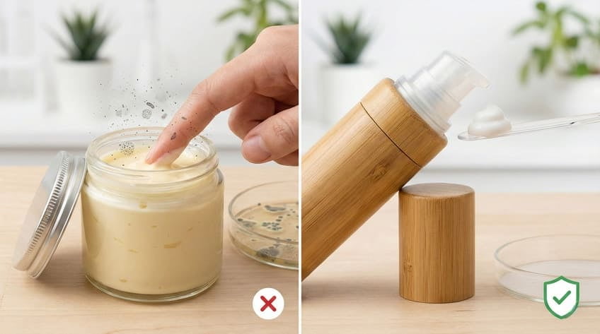 airless packaging contamination