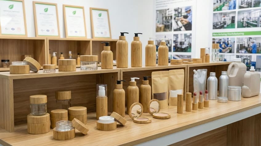 supplier background cosmetic packaging