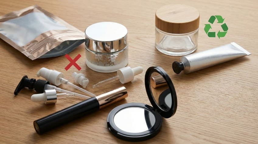 non recyclable cosmetic packaging