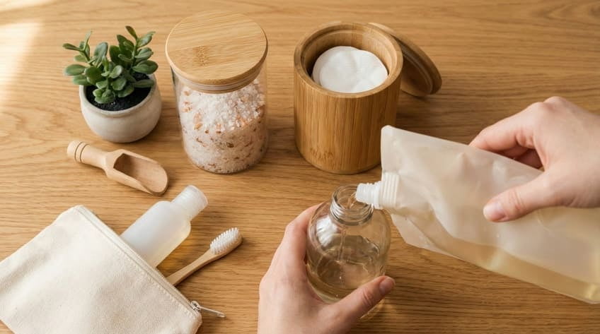 reuse skincare bottles jars