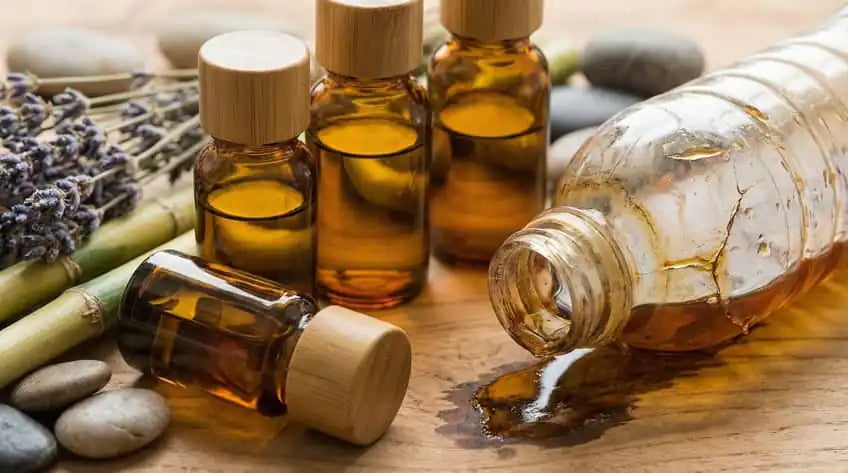 essential oil storage glass bottle