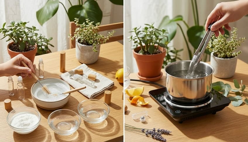 clean reuse essential oil roller bottle