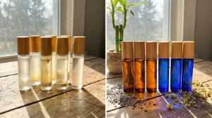 Should I use clear or colored glass roller bottles for my essential oils?