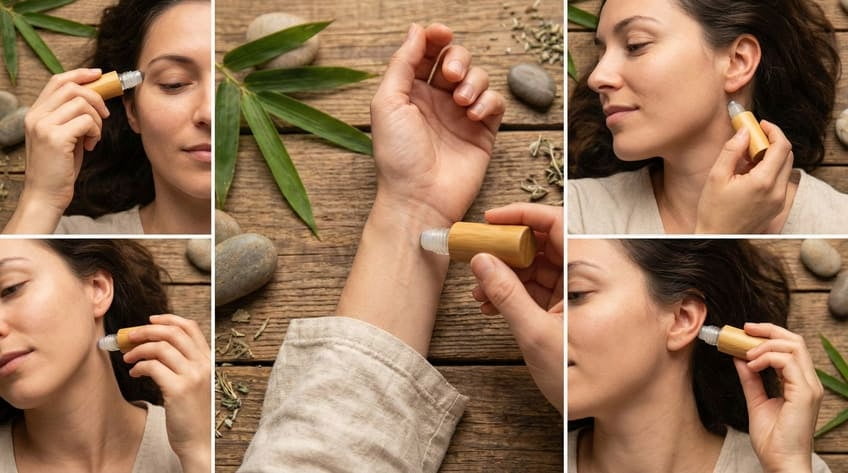 best pulse points for essential oil roller application