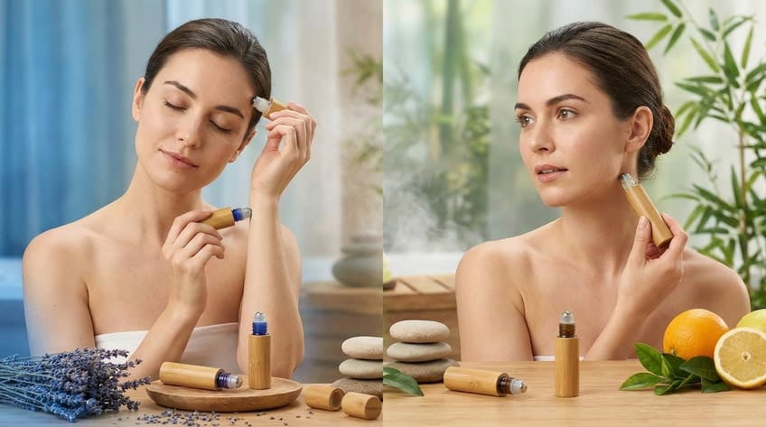 which pulse points apply essential oil rollers