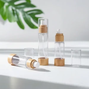 Wholesale Bamboo Airless Pump Bottle for Lotion