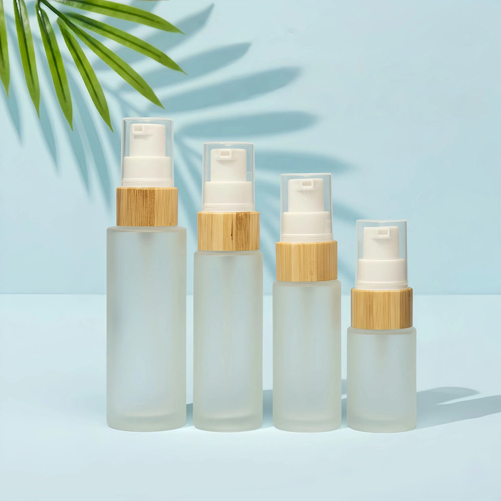 Wholesale Bamboo Glass Foam Pump Bottle for Soap