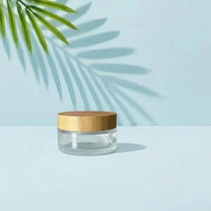 Wholesale Bamboo Lid for 100g Glass Cream Jar