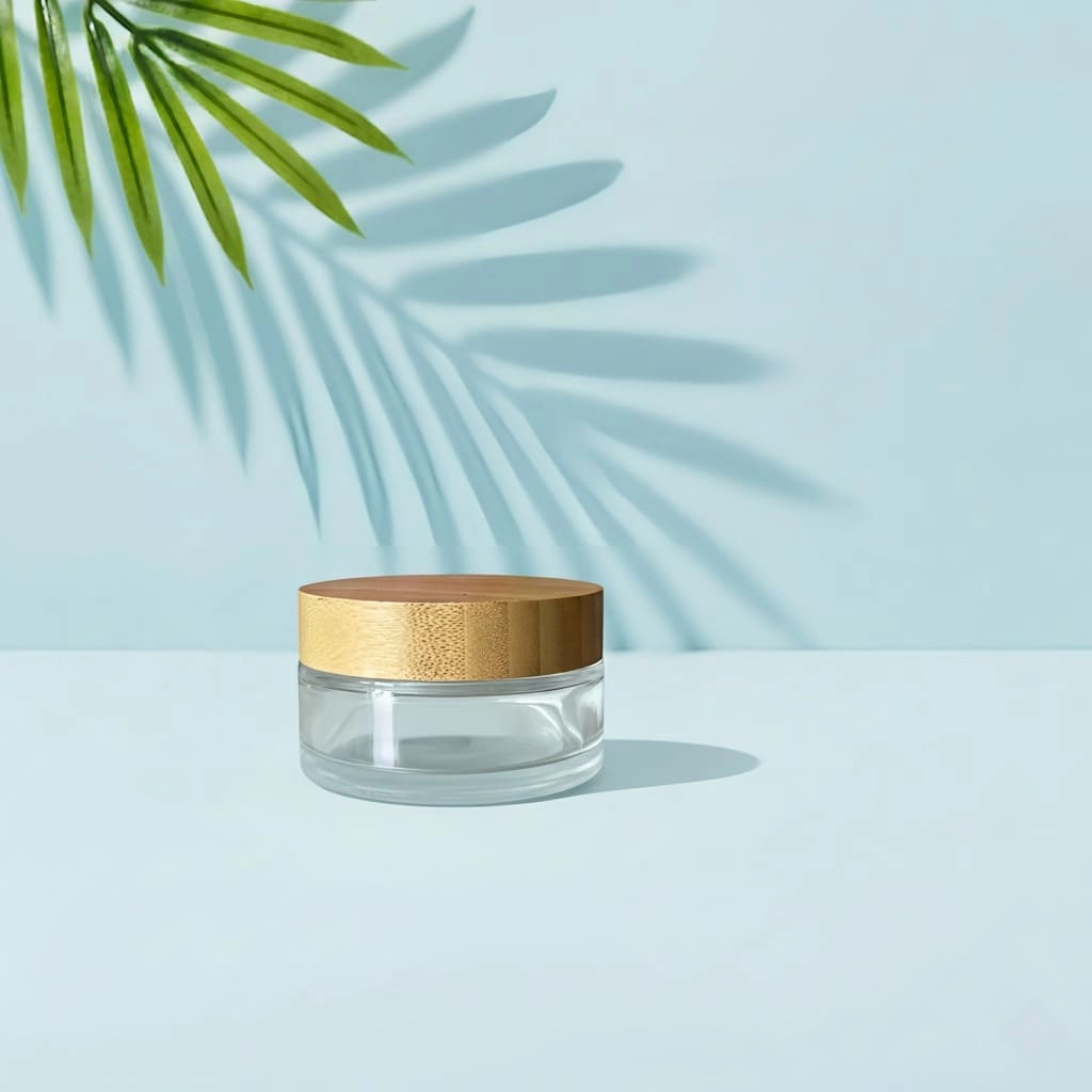 Wholesale Bamboo Lid for 100g Glass Cream Jar