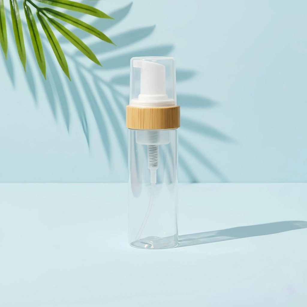 Wholesale Bamboo PET Foam Pump Bottle for Lash Shampoo