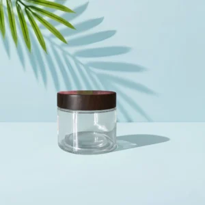 Wholesale Clear Glass Jar with Wood Lid