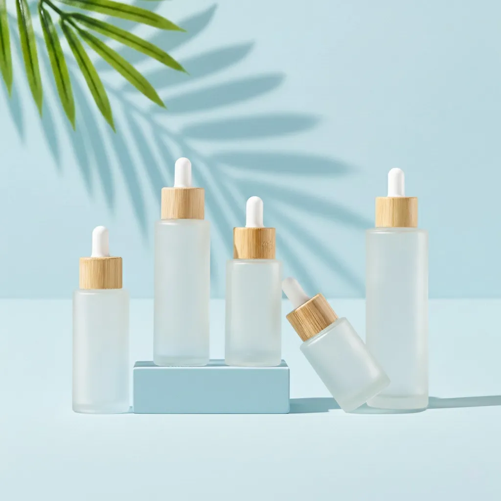 Wholesale Flat Shoulder Glass Bottle for Serum