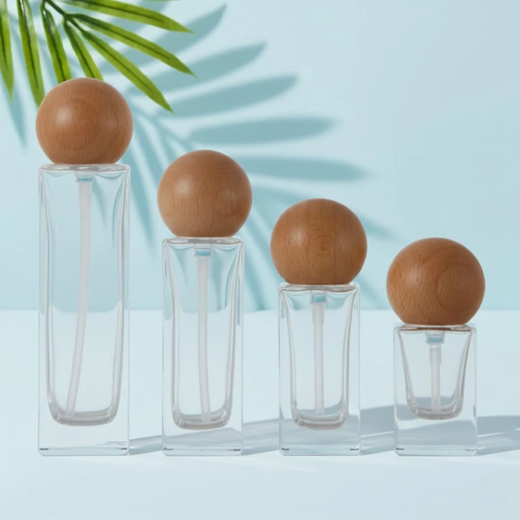 Wholesale Wooden Lid Skincare Set