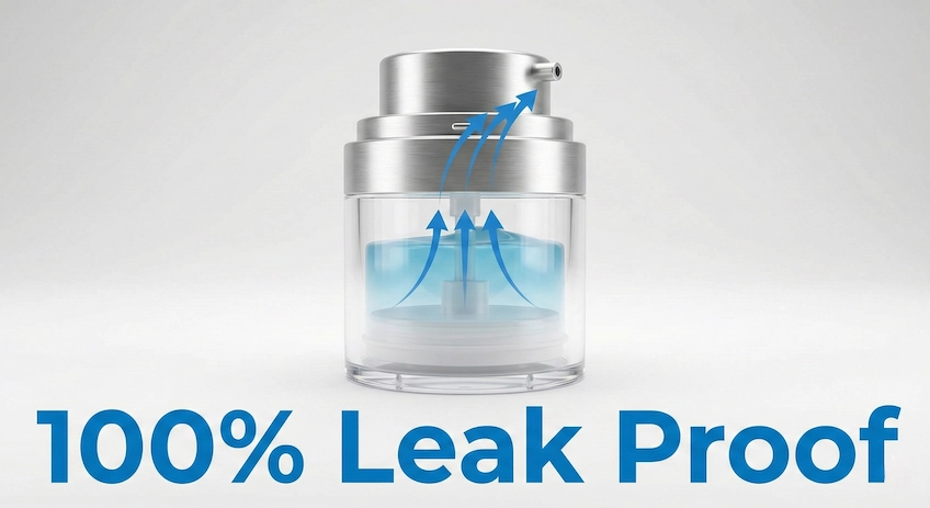 airless pump jar sealing benefit