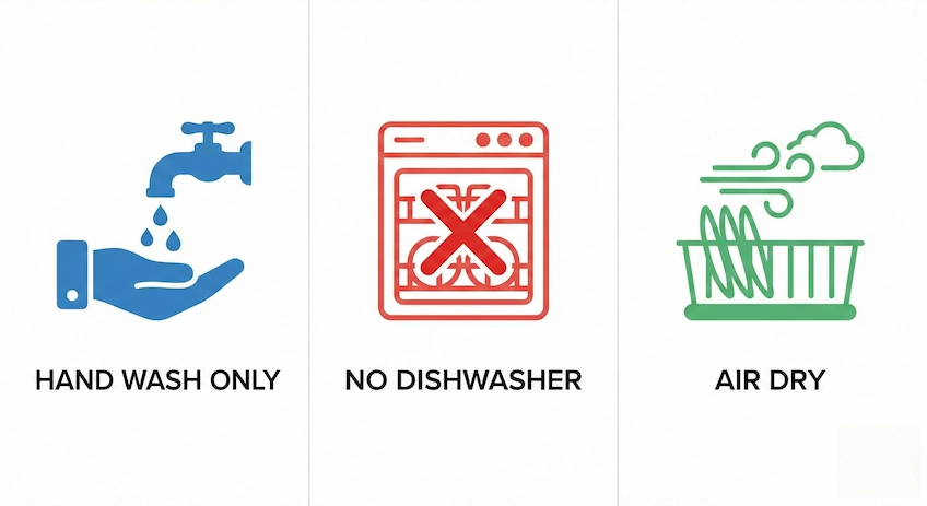 bamboo bottle care instructions infographic